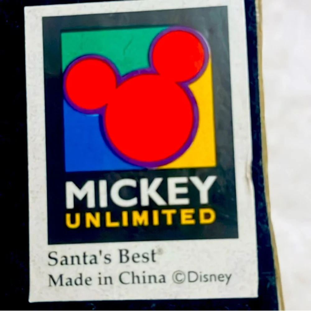 Disney Mickey Mouse “Santa’s Best” stocking hanger/ holder - Picture 2 of 10